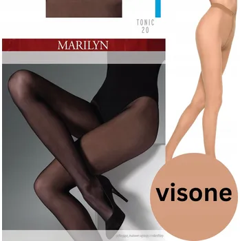 Dámské spodní prádlo Punčocháče hladké Marilyn Tonic 20den béžové Visone velikost 5