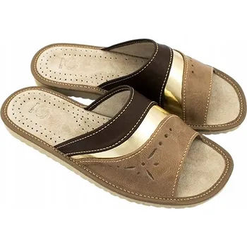 Dámská obuv Protiskluzové Pantofle hnědé vel. 40