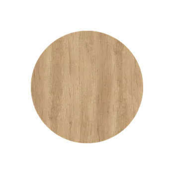 Jednací stůl Dub Nebraska, průměr 80 cm, tloušťka 36 mm