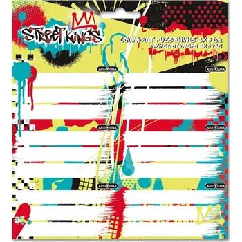 desky na sešit Ars Una Jmenovky na sešity Street Kings