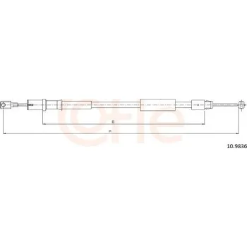 Auto-moto Tažné lanko, parkovací brzda COFLE CFE10.9836