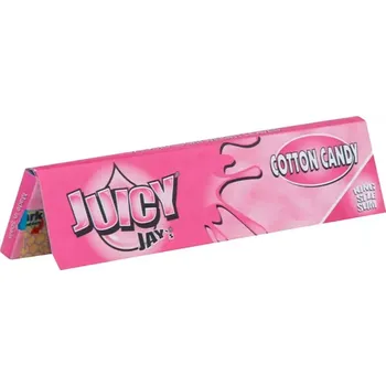 King‑size papírky z konopí s příchutí cukrové vaty, opatřené přírodním cukrovým lepidlem pro rovnoměrné hoření a zcela bez obsahu THC.