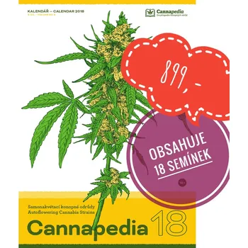 Kalendář Nástěnný kalendář od první české internetové encyklopedie konopných odrůd Cannapedia. Obsahuje spoustu užitečných rad. Součástí balení je jako dárek 18 regulérních semínek od seedbanky Top Tao Seeds.