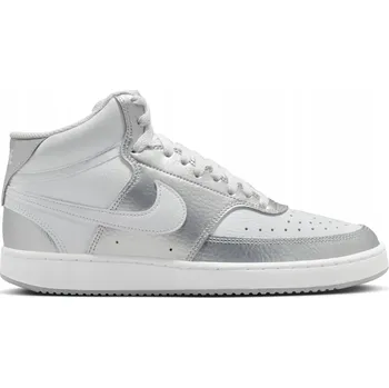 Dámské tenisky Dámské boty Nike Court Vision Mid šedé/stříbrné/bílé velikost 38.5 EU
