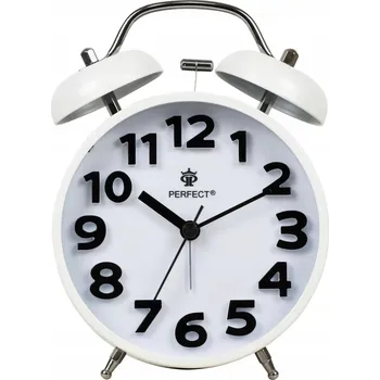 Budík Budík quartzový PERFECT 11502 HLASITÝ ALARM, PODSVÍCENÍ, PLYNULÝ CHOD