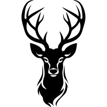 Samolepicí dekorace na vozidlo Samolepka jelen na auto a motorku, tuning nálepka (6018)