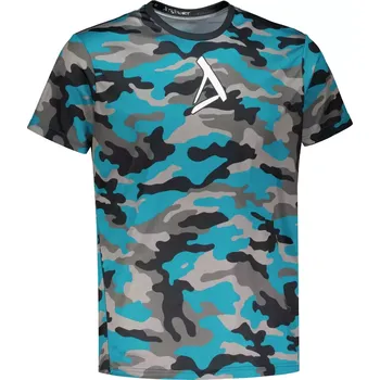 Pánské tričko Pánské funkční tričko premium ALTISPORT VOJ/ALM038TR01 PETROLEJOVÁ/ČERNÁ XXL