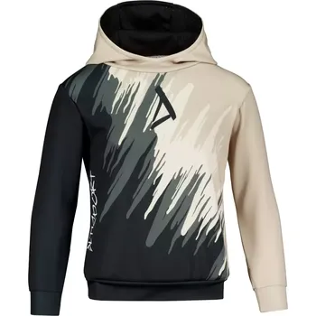 Chlapecká mikina Dětská funkční mikina premium ALTISPORT VOJ/ALK006MI01 ČERNÁ/HNĚDÁ 110