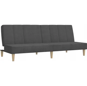 Pohovka Rozkládací pohovka pro 2 osoby, tmavě šedá, 200x84,5x69 cm