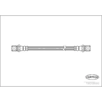 Brzdová hadice Brzdová hadice CORTECO 19018690