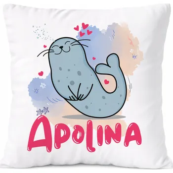 Polštář Dárek Polštář pro Apolínu, dceru dítěte, s potiskem