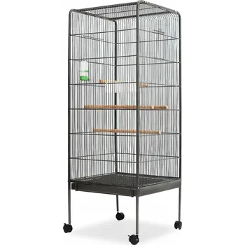 Velká klec pro ptáky 54x54x146 cm, černá