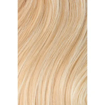 Příčesek Clip in vlasy z pravých vlasů – 40 cm, blond, 120 g | 9dílná sada