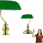 Stolní lampa Globo Antique zelená, žlutá 60 W