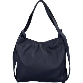 Kabelka Prostorná dámská kožená kabelka Becky modrá