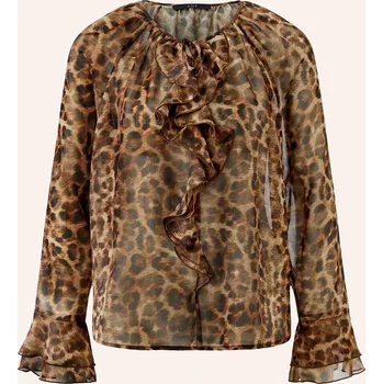 Dámská halenka Oui Dámská Halenka, velbloudí / hnědá / tmavě hnědá, 38