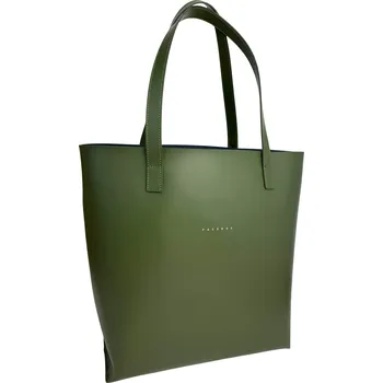 Kožená kabelka Rosina Barva: Olivová se zlatem