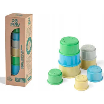 ostatní stavebnice RePlay vzdělávací pyramida 8 dílů WADER 43300