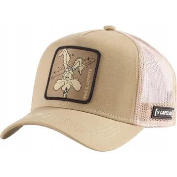 Kšiltovka Kšiltovka Capslab LOONEY TUNES Coyote Trucker béžová kojot vilda
