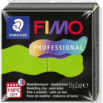 Modelovací hmota modelovací hmota FIMO Professional balení 57g . Barva 51 SVĚTLÁ ZELENÁ (Light green).
