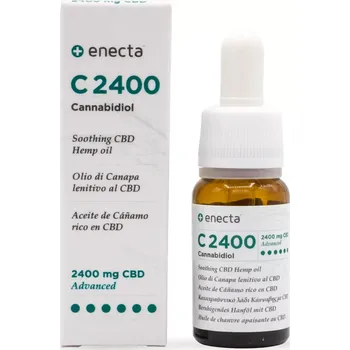 CBD Zklidňující konopný olej CBD s 2400 mg kanabidiolu (CBD), extrahovaný v Itálii z rostlin Cannabis Sativa L.