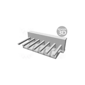 Elektrický konektor Socket wire-board male PIN 7 2.54mm THT MTA-100 tinned