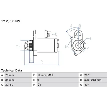 Startér Startér BOSCH 0 986 027 060