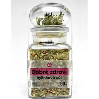 Koření Sůl s konopím a spoustou dalších bylinek pro utužení těla.