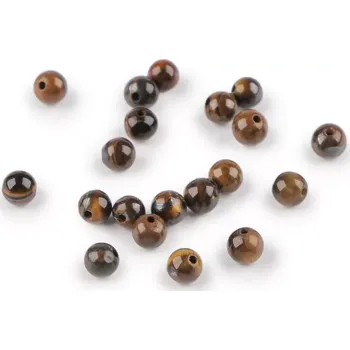 Korálek Minerální korálky Tygří oko Ø4 mm - 10 ks