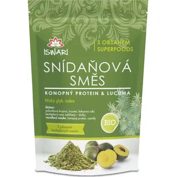 Vyvážená zdravá snídaně pro každý den! Skvělá směs pohankové krupice, vloček z bezlepkového a naklíčeného ovsa, mandlové mouky, Lucumy a hlavně konopného proteinu.