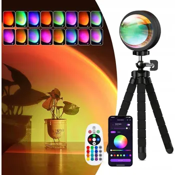 Lampička LAMPA ZÁPAD SLUNCE Lampička Sunset Lamp Projektor Východ - Imitace Slunce