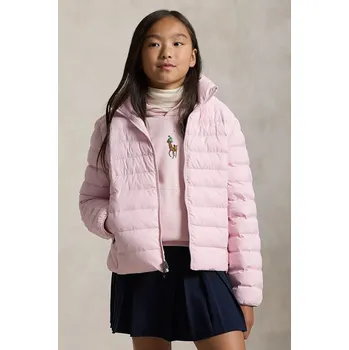 Chlapecká bunda Dětská bunda Polo Ralph Lauren růžová barva, 323969870003 30X, vel. 136-138