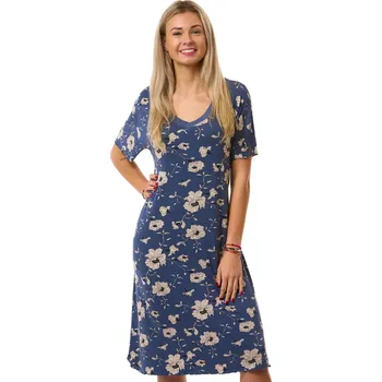 Dámská noční košile Dámská noční košilka jemná 1D1707 fialová 4xl