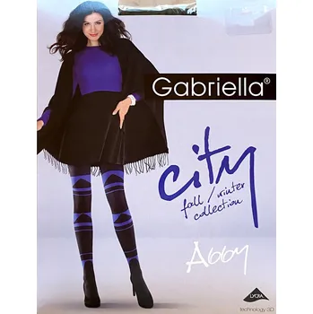 Dámské punčochy PUNČOCHÁČE Abby GABRIELLA 60 den R2 černé/zelené