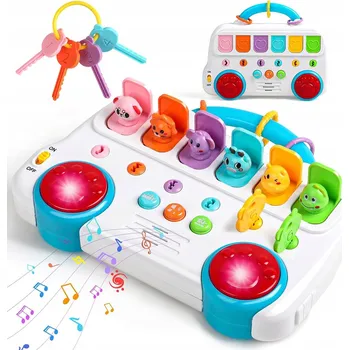 Hračka pro nejmenší Interaktivní Hračka Vyskakující Zvířátka Vzdělávací POP-UP Barevná