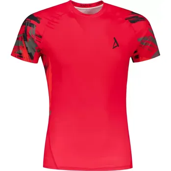 Pánské tričko Pánské funkční kompresní tričko s krátkým rukávem premium ALTISPORT VOJ/ALM039TR04 ČERVENÁ XXXL