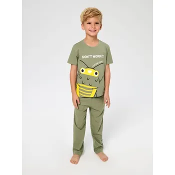 Chlapecké spodní prádlo Sinsay - Dvoudílná pyžamová souprava - zelená - 255EV-97X - 255EV-97X-104