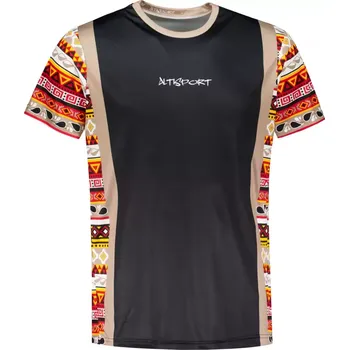 Pánské funkční tričko premium ALTISPORT VOJ/ALM043TR01 ČERNOHNĚDÁ XXL