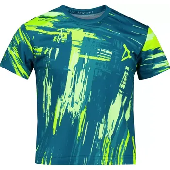 Chlapecké tričko Dětské funkční triko premium ALTISPORT VOJ/ALK010TR01 PETROLEJOVÁ/ŽLUTÁ 122