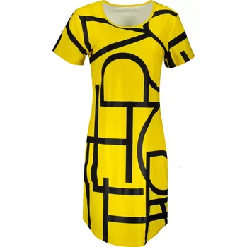 Dámské prodloužené triko premium ALTISPORT VOJ/ALW085SAT02 ŽLUTÁ XL