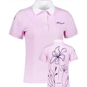 Dámské funkční tričko s límečkem premium ALTISPORT VOJ/ALW075TR05 LIGHT-PINK XXXL