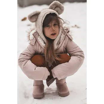 Dívčí sněhule Dětské zateplené sněhule se zipem Pink Big Star Velikost: 24