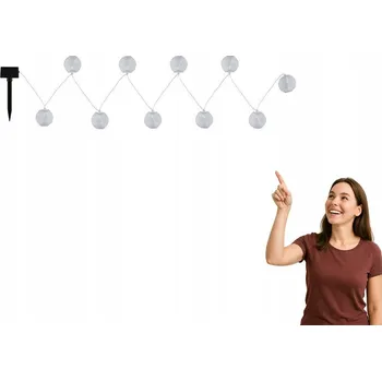 Venkovní osvětlení Girlanda Globo 300 cm solární