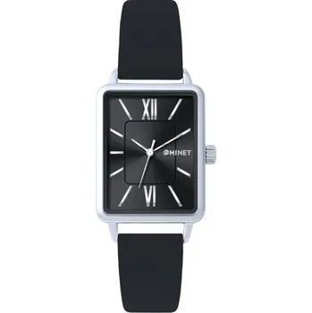 Hodinky MINET Stříbrno-černé dámské hodinky SIENA MWL5411