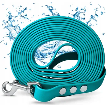 Vodítko pro psa Vodítko Pro Psa Malého / Velkého 15M Voděodolné Silné Dlouhé Krátké Modré