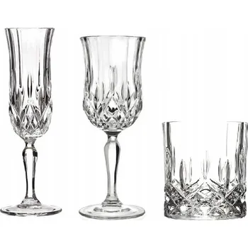 Sklenice Skleničky na šampaňské , skleničky na whisky, skleničky bílé víno, skleničky na červené víno RCR Opera bezbarvá 200 Ml 18 ks