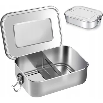 Svačinový box Vodotěsný Lunchbox 850 ml Svačinový box s klipsy do školy, na hory, lyže