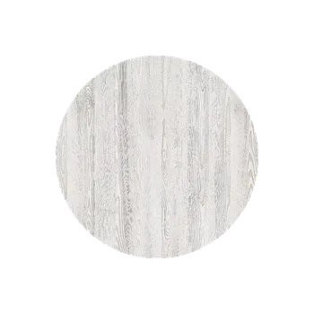 Jednací stůl Bílá borovice, průměr 100 cm, tloušťka 18 mm