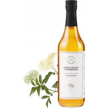 Sirup SIRUP Z KVĚTŮ ČERNÉHO BEZU přírodní Leśne Życie 200 ml