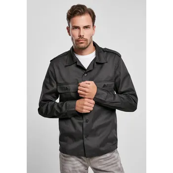 Pánská košile Americká košile černá Brandit černá | šedá 1754954